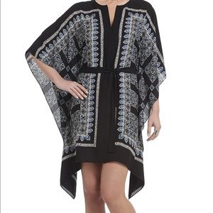 Inessa Printed Ruffled Kaftan Dress